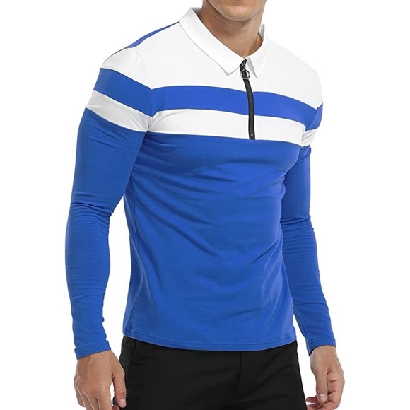 Long Sleeve Polo Shirt Other - Mens New Long Sleeve Polo Shirt Multiple Sizes